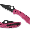 Delica® 4 FRN Pink Black Blade<Spyderco Online