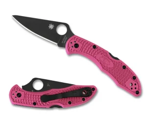 Delica® 4 FRN Pink Black Blade<Spyderco Online