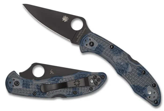 delica__grayblue_zome_sup_0-1.webp Delica® 4 Gray-Blue Zome Super Blue Black Blade Sprint Run®<Spyderco New