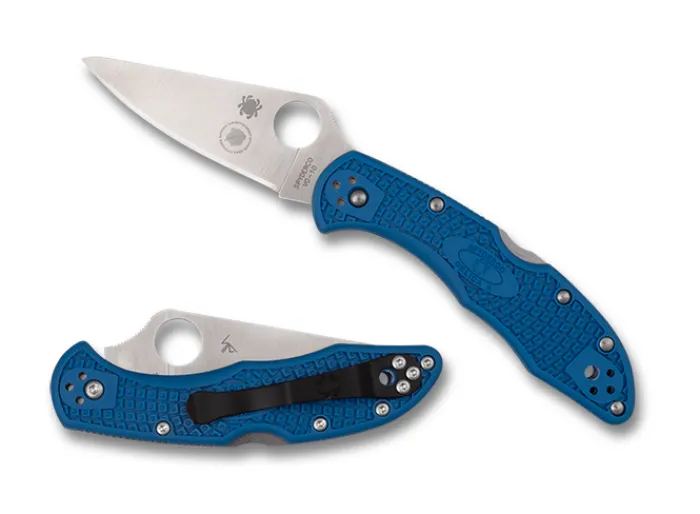 delica__nleomf_lightweigh_0.webp Delica® 4 NLEOMF Lightweight Blue Flat Ground<Spyderco Online
