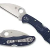 Delica&reg; 4 Dark Navy FRN CPM 20CV Wharncliffe Exclusive<Spyderco Fashion