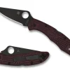 Delica&reg; 4 Lightweight Micro-Melt&reg; PD#1 Black Blade<Spyderco Hot