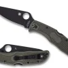 Endela&reg; OD Green FRN CPM CRU-WEAR Black Blade Exclusive<Spyderco New