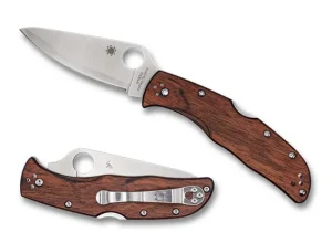 Endela&reg; Pakkawood HAP40/SUS410 Exclusive<Spyderco Clearance