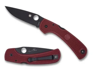 Goddard Lightweight Red FRN CPM 4V Exclusive<Spyderco Fashion