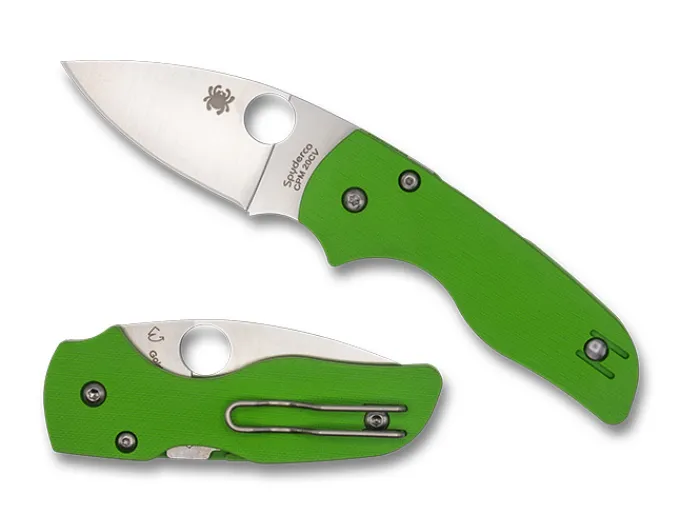 lil_native_neon_green_g_c_0.webp Lil' Native® Neon Green G-10 CPM 20CV Exclusive<Spyderco Online