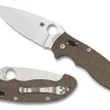 Manix&reg; 2 XL Brown Canvas Micarta CPM CRU-WEAR<Spyderco Online