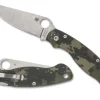 Military™ 2 Camo G-10 PlainEdge<Spyderco Clearance