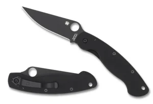 Military™ Model G-10 Black / Black Blade<Spyderco Fashion