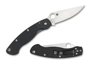 Military™ Model G-10 Black Left Hand<Spyderco New