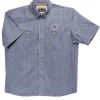 Orvis® Men's Tech Chambray Blue Work Shirt Short Sleeve<Spyderco Outlet