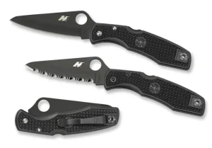 Pacific Salt® FRN Black/Black Blade<Spyderco Best