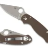 PARA® 3 BROWN G-10 CPM® 15V® SPRINT RUN®<Spyderco Clearance