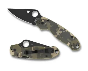 Para® 3 G-10 Camo Black Blade<Spyderco Discount