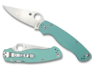 Para Military® 2 Teal G-10 CPM S90V Exclusive<Spyderco Outlet