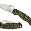 Para Military&reg; 2 Salt Yellow/Black CPM MagnaCut&reg;<Spyderco Hot