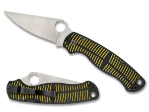 Para Military&reg; 2 Salt Yellow/Black CPM MagnaCut&reg;<Spyderco Hot
