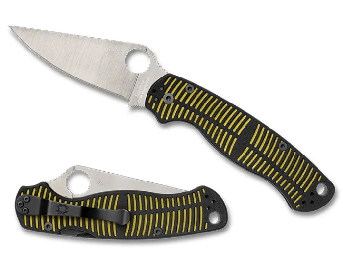 para_militaryreg__salt_ye_0.webp Para Military® 2 Salt Yellow/Black CPM MagnaCut®<Spyderco Hot