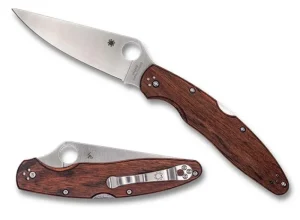 Police&trade; 4 Pakkawood HAP40/SUS410 Exclusive<Spyderco Outlet