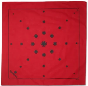 Bandana Red w/ Black Bugs<Spyderco Online