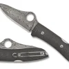 SpyOpera™ Carbon Fiber Thor™ Damascus<Spyderco Clearance