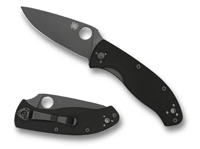 tenacious_g_black__black__0.webp Tenacious® G-10 Black / Black Blade<Spyderco Clearance