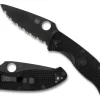 Tenacious® Lightweight Black Blade SpyderEdge<Spyderco Clearance