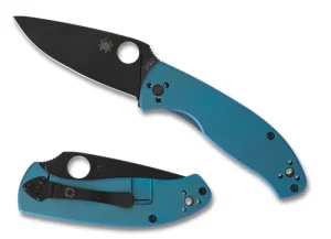Tenacious&reg; R.I.L. Blue Titanium Black Blade<Spyderco Online