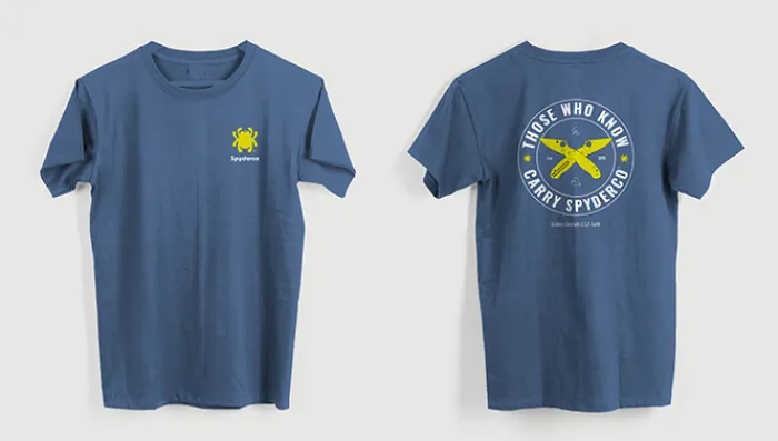 those_who_know_tshirt_blu_0.webp Those Who Know T-Shirt (Blue)<Spyderco Hot