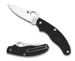 UK Penknife™ FRN Black Drop Point<Spyderco Online