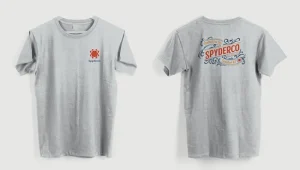 Western T-Shirt (Ice Gray)<Spyderco Outlet